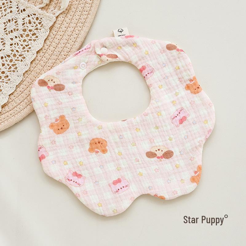 Sześcio-warstwowy bawełniany muślinowy śliniaczek i ochraniacz na brzuszek dla dziecka