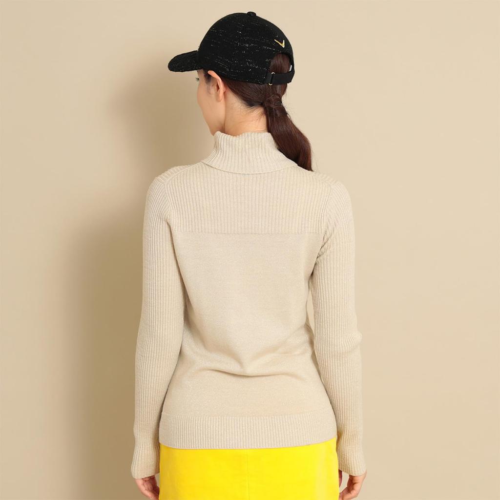 Callaway Turtleneck Sweater and Golf Sweater C23218202 Size S Women's (Moisture-Wicking Heat-Generating) / / 1042_Beige,
