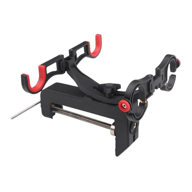 Double Pole Boat Fishing Rods Holder Sea Fishing Stand Foldable Fishing Pole Bracket 90 Degree Adjustable Fishing Pole Support