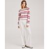 Women's Fall/winter Knitted Jacquard Crew-neck Sweater