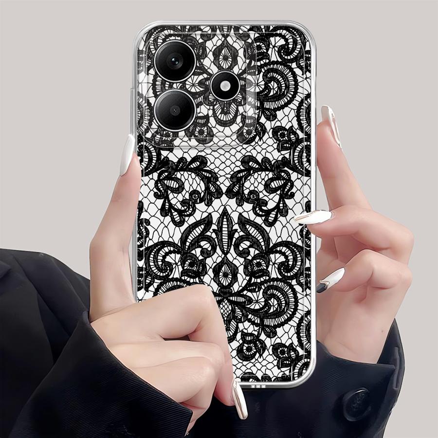 Sexy Lace Soft Phone Cover Case for Xiaomi Redmi Note 14 Pro Plus 13C 9 10 10S 14C Note 13 11S 11 12S 12 A4