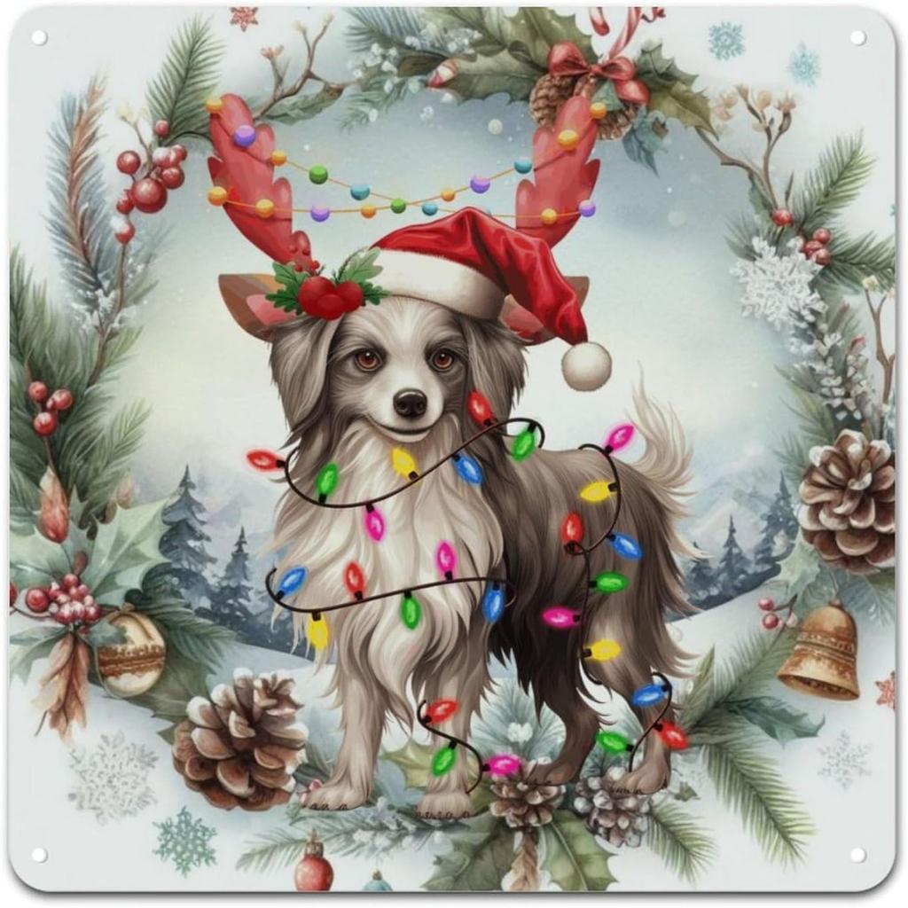 Christmas Metal Wall Art for Home Living Room Kitchen Decor