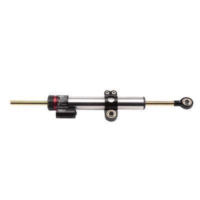 Black+Silver Lengthened Motorbike Steering Damper Stabilizer CNC Aluminum 34.2cm
