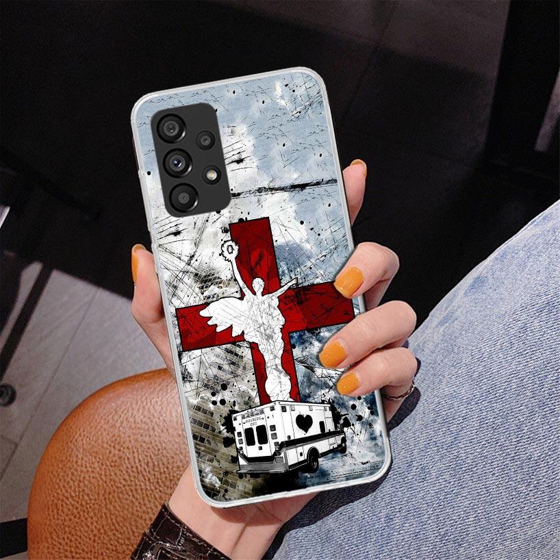 

EMT EMS Medical Rescue Phone Case For Samsung Galaxy A52 A32 A22 A12 A51 A31 A50S A30S A20S A10S Note 20 Ultra 10 Plus S10 A72 A Samsung A52