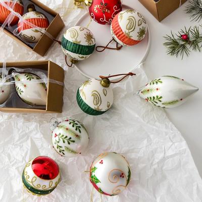 Christmas Ornament Glass Ball Hanging Decorations Modern Look