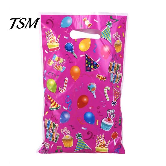 Sacchetti da Festa Senza BPA 50 Pezzi Caramelle Dolcetti con Manico Grande Capacità Colori Vivaci Disegni Cartoni Animati Regalo di Compleanno Giocattoli Gadget