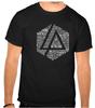 Camiseta Preta com Logo de Rock do Linkin Park -1203-