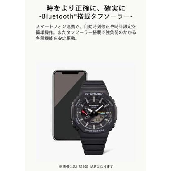 Casio G-Shock wristwatch Bluetooth solar features model GA-B2100-1A1JF black men.