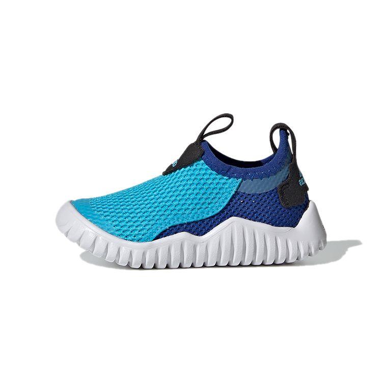 Adidas Rapidazen Summer Rdy Round Toe Comfortable Durable Breathable Low Top Running Shoes Baby Sneaker Blue White FZ3943