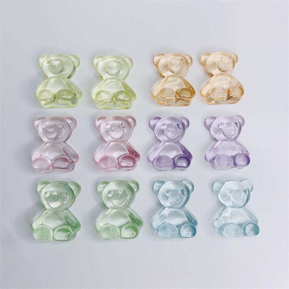 Clear Nail Art Display Stand Bear Nail Art Board Card DIY Nail Practice Nail Showing Color Card