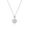 Korean Style S925 Sterling Silver Snowflake Star Cluster Pendant Necklace - Women's Versatile Full Diamond Accessory, Perfect Christmas Gift
