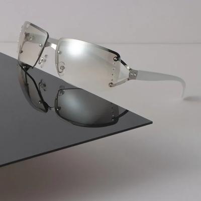 Retro-Sonnenbrille Damen Herren Quadratisch Spiegel Luxus Brillen Sexy Designer Marke Farbverlauf Sonnenbrillen Für Weiblich Männlich