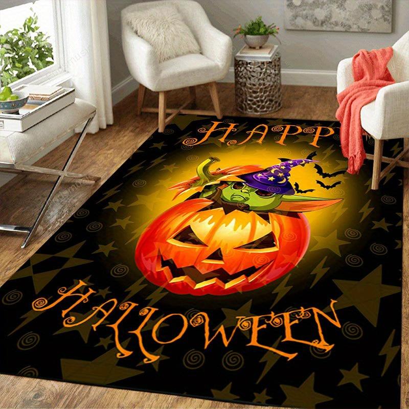 1pc Star wars Yoda Pattern Carpet Area Rug Non slip Carpet Hand Washable Floor Mat Suitable For Living Room Bedroom Home Decor Room Decor