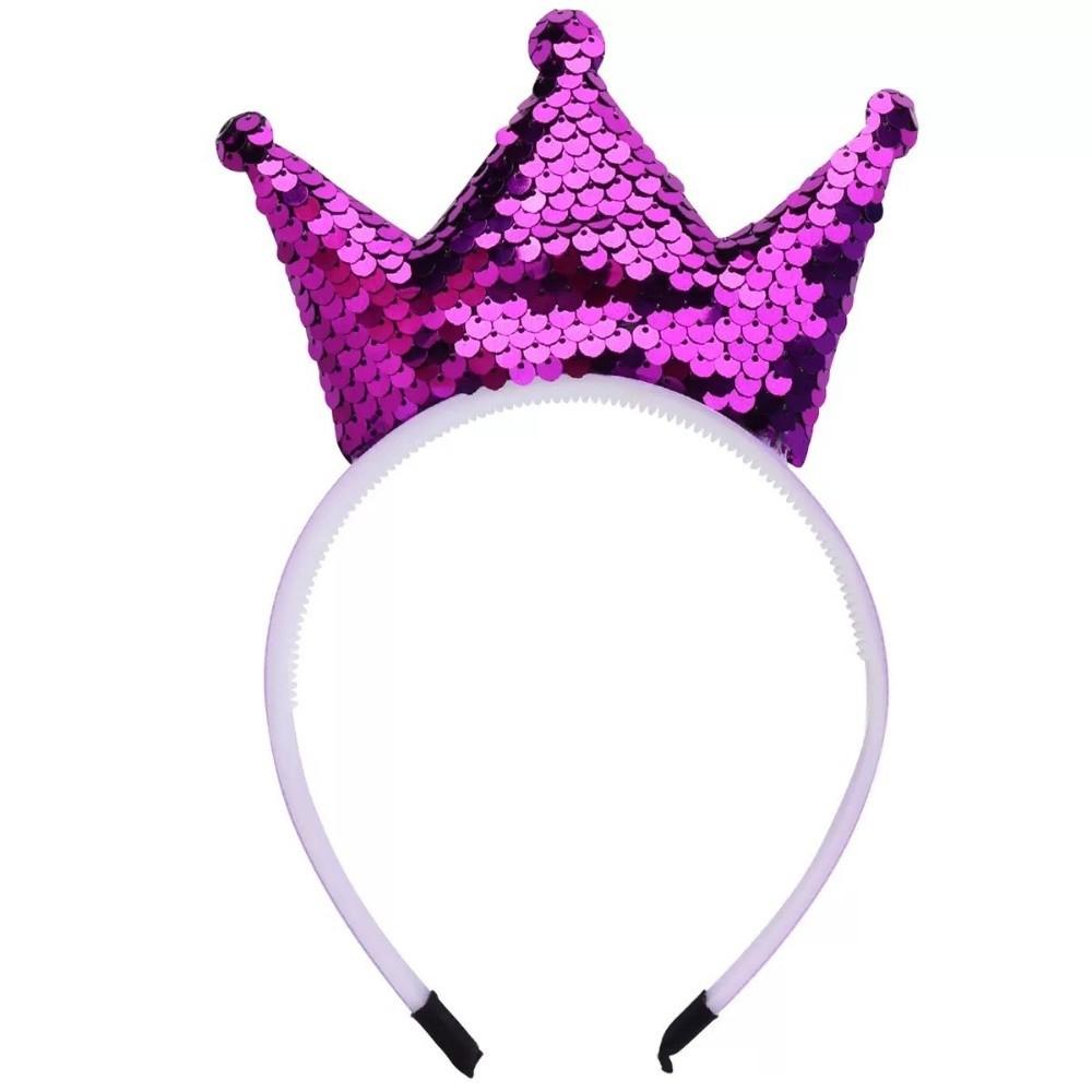 Princess Crown Headband Shiny Hair Band Party Hairband Fairy Costumes Accessories