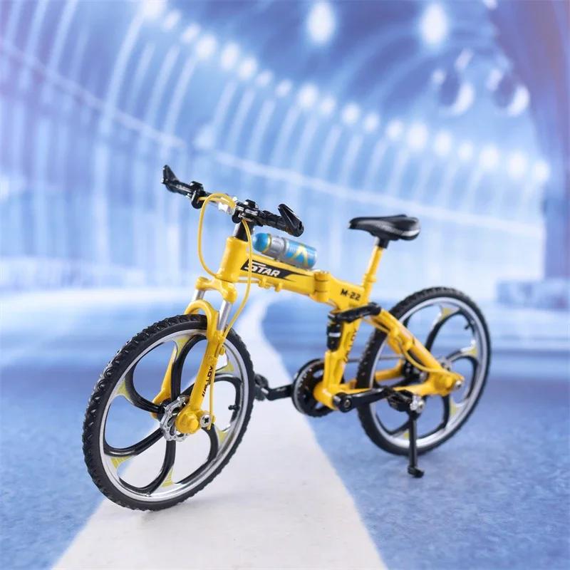 1:10 Mini Model Alloy Bicycle Toy Finger Mountain Bike Pocket Diecast Simulation Metal Racing Funny kids Toys For Children