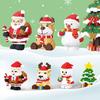 ToylinX Mini Christmas Building Blocks Set For Kids Christmas Tree Snowman Adorable Santa Claus Assembly Model ABS Kids Toy Gift