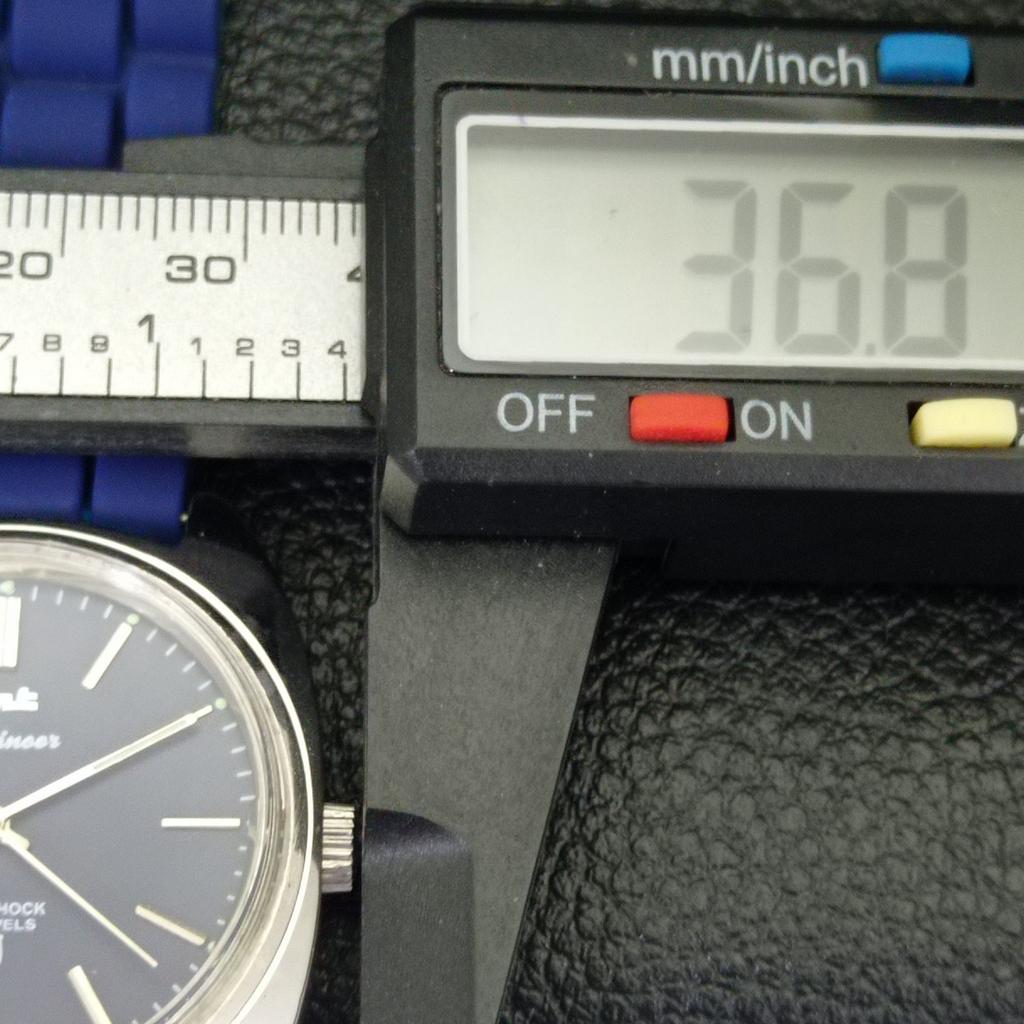 USED HMT HAND-WINDING INDIAN MENS BLUE COLOR DIAL WATCH A432125-2 R110-a432125