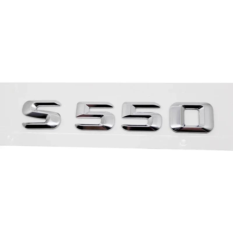 Modified 3D Car Letter Sticker Rear Trunk Tail Decorative Badge Emblem for Mercedes Benz S400 S420 S430 S450 S500 S550 S600 S650 AM1