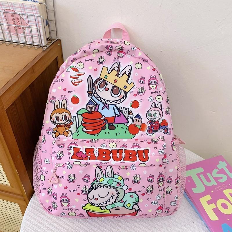Labubu Cute Cartoon Children's Backpack Adorable Lightweight School Bag For Kids