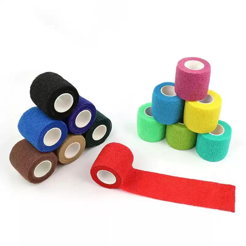 1PC Self-adhesive Elastic Bandage Elastoplast Sports Wrap Tape Sports Protector For Knee Finger Ankle Palm First Aid Kit
