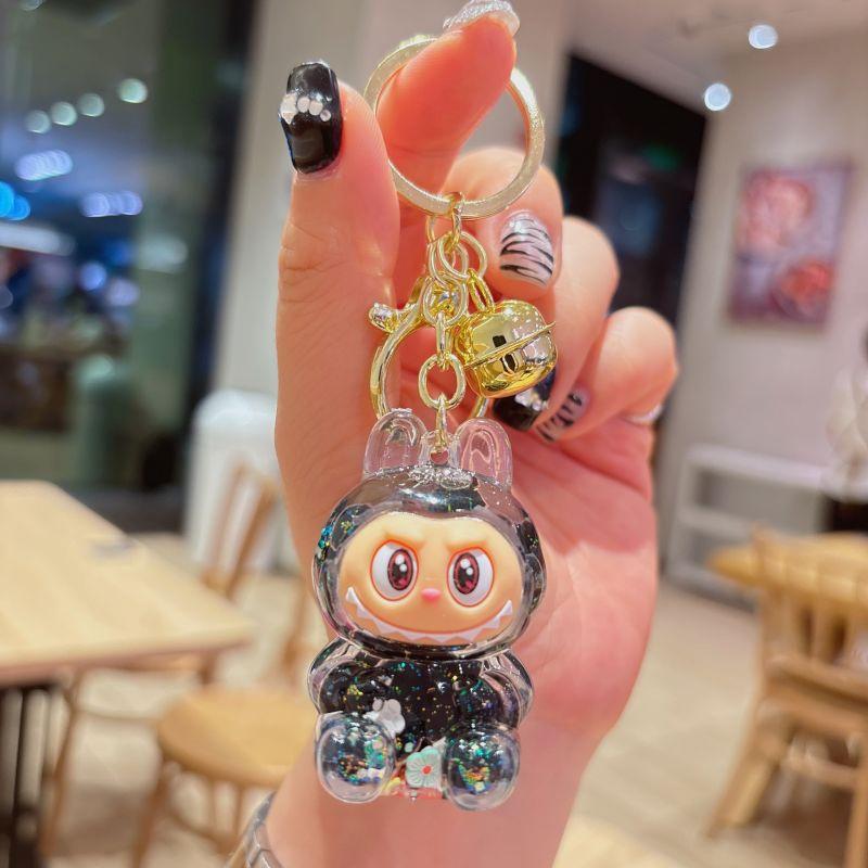 Llavero Acrílico Calabaza Arena Movediza Lindo Adornos Kiki Colgante de Bolsa Llavero de Regalo