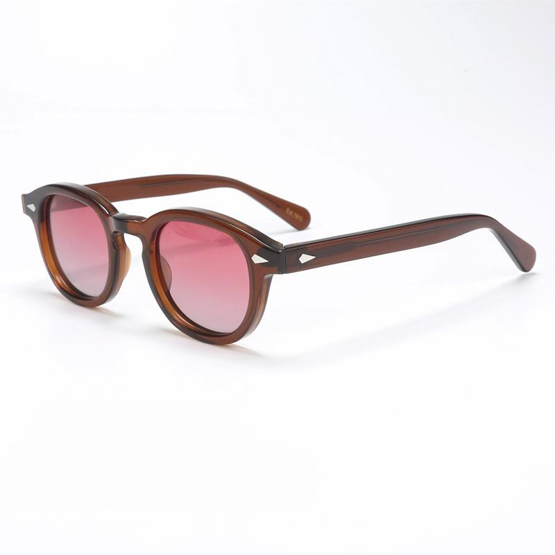 Polarize Güneş Gözlüğü Erkekler Marka Lemtosh Johnny Depp Güneş Gözlükleri Lens Kadın Lüks Vintage Asetat Sürücü Gölge