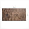 Decorative Table Mat with Premium Print, Wooden Grains, 100x50 cm