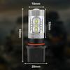 Ygmylandbb P13W LED Headlight Fog Light Bulb Explosive Light 80W