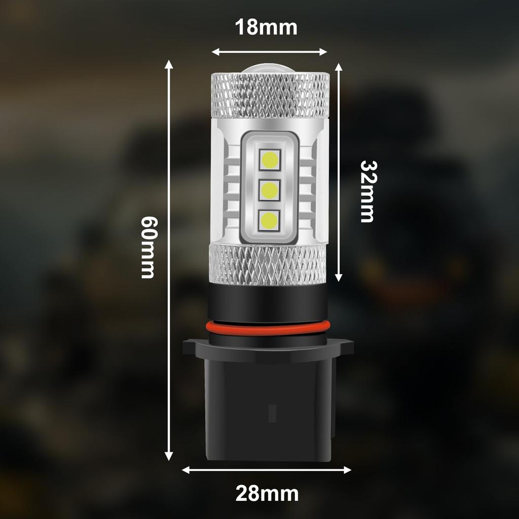 Ygmylandbb P13W LED Headlight Fog Light Bulb Explosive Light 80W