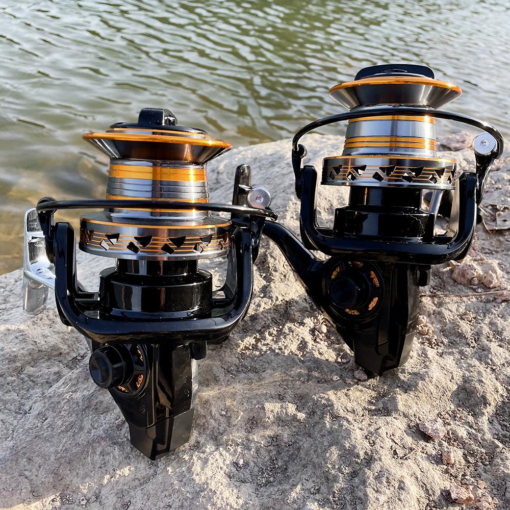 Maximum Drag Force 30KG Fishing Reel 12000 10000 9000 Metal Line Cup Suitable for Long-distance Casting of Saltwater and Freshwater Rotating Reels