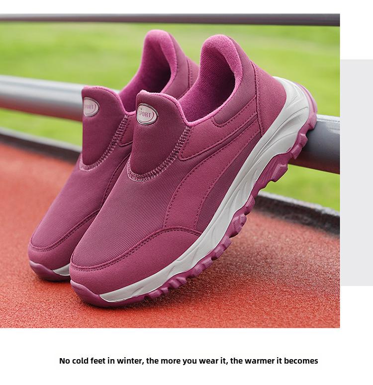 2024 Jesienne wygodne buty: Miękka Podeszwa Buty do Chodzenia dla Osób w Średnim i Starszym Wieku, Męskie i Damskie Ciepłe Pogrubione A110