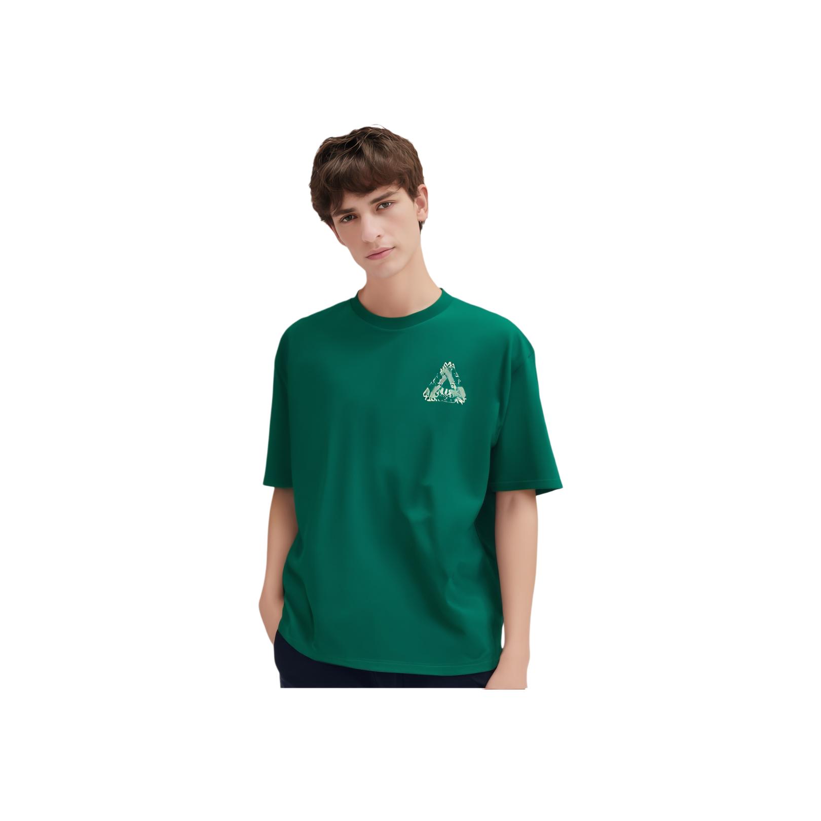 Palace Ultimo Series Triangle Logo Printed Round Neck Short Sleeve T-Shirt Unisex Tops P21TS244 S