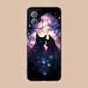 Luna Mond Katze Handyhülle für Huawei P60 P50 P40 P30 P20 P10 P9 P8 Pro Lite Plus Bunte Druckabdeckung Cover Smartphone