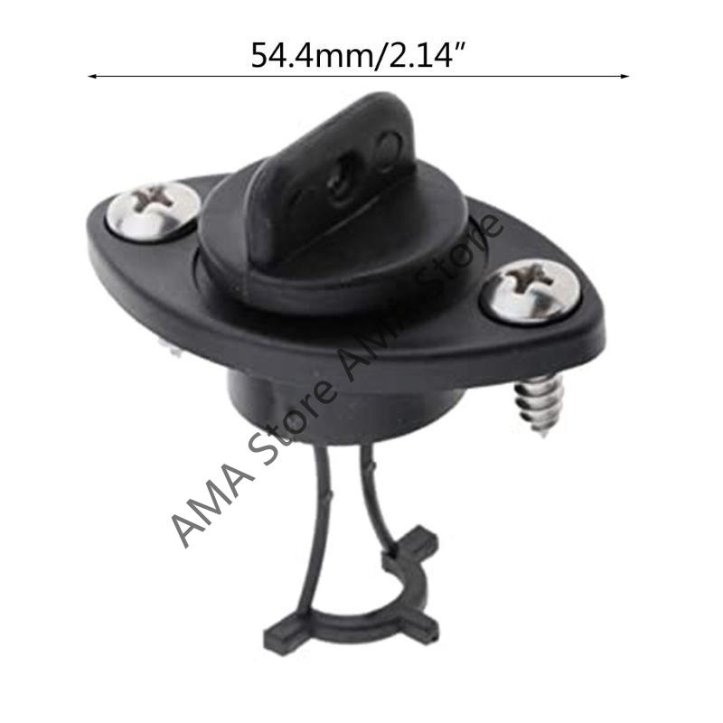X7JF Marine Drain Plug Stern Wire Plug Bilge Sewage Outlet Kayak Boat Drain ValvePart