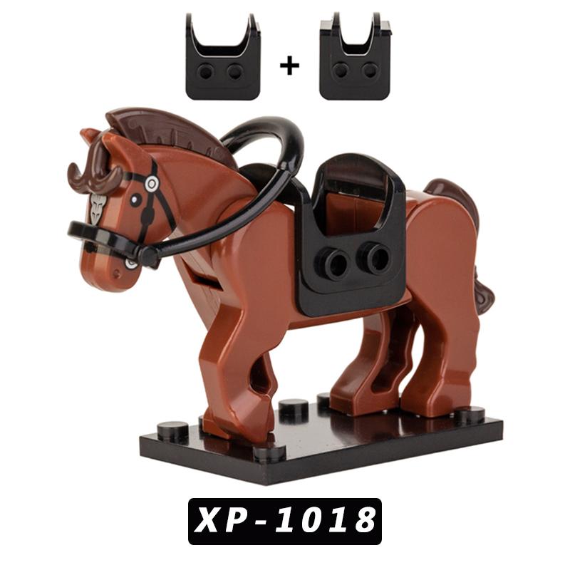 MOC Military War Horse Suitable For Mini-Figurines Building Blocks Accessories Boys Children's Toys Gift