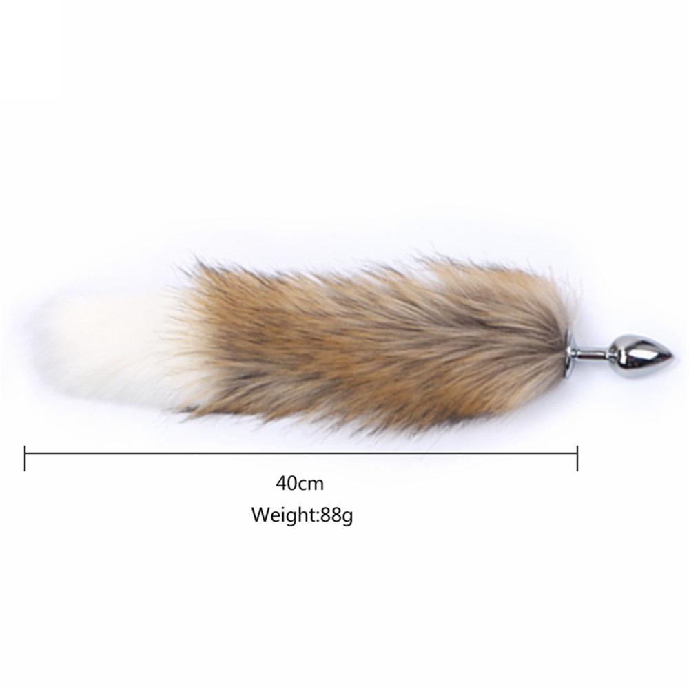18+ Anal Plug Fox Tail Plush Butt Dilator Erotic Cosplay Fetish Roleplay Anus Bdsm Adult Women Sex Toys Girl Accessories