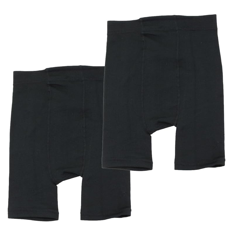 

[Lulu&berry] 1/4 length spats 2 pieces set Fleece lining pants leggings ladies 160 denier blanket to wear black bread inner warm Cold protection black