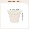 Flower Pot Resin Plant Container Decorative Lightweight Planter Breathable Mesh for Home Garden