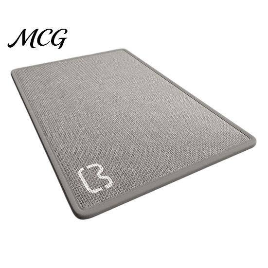 Machine Washable Mat Minimalist Bathroom Rug, Absorbent Non-Slip Floor Mat, Rectangular Door Textured Backing Rug for Home Entrance Bedroom