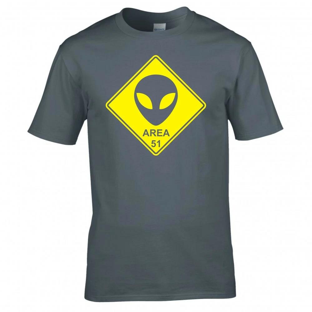 Funny Alien Area 51 Road Sign Tshirt