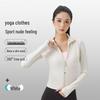 Yoga Slimming Jacket: Quick-Dry, Stand Collar, Four-Pocket, Long Sleeve Activewear