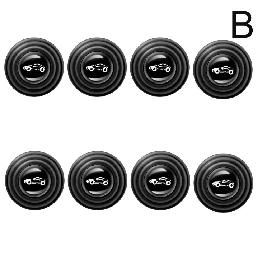 

8 шт. Силиконовые подушки амортизатора двери автомобиля, противоударные накладки, наклейки для защиты двери автомобиля, противоударная прокладка, буферные аксессуары