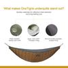 OneTigris Hideout Hammock Underquilt Attached To Hammock Lightweight Camping Travel with Storage Bag (Brown)