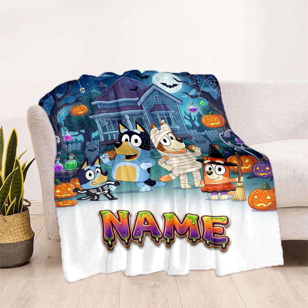 Christmas Friends Celebration Personalized Name Blanket Lightweight Customizable Blanket Comfortable Great for Chair Bed Sofa Living Room
