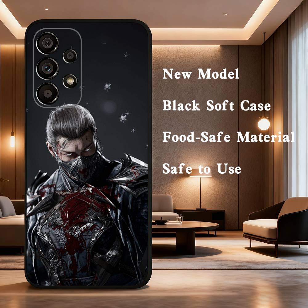 Game M-MK Sub Z-Zero Phone Case For Samsung Galaxy A73,31,32,72,41,53,52,71,22,5G,Note,J7,8,9 Soft Black Cover