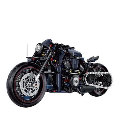 New 1/8 Night Racer Motorbike Building Blocks Sets MOC Bricks Motorcycle Model Christmas Gifts for Boys Kids Children 623pcs