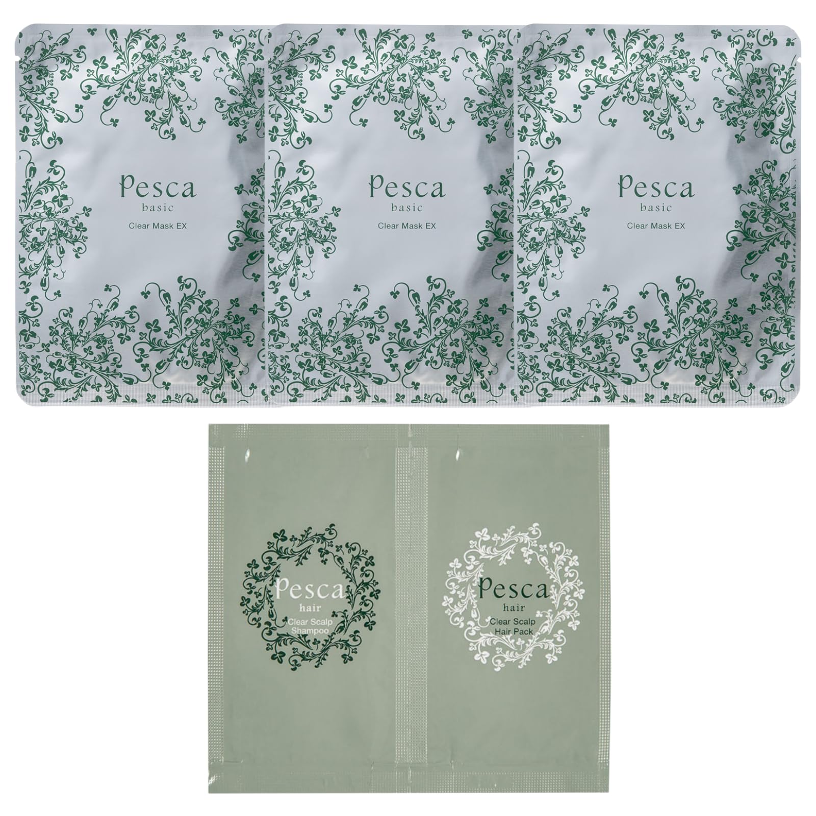 

PESCA Pesca Clear Mask EX Прозрачный шампунь для кожи головы Пакет для волос Образец [Пробный набор] (3 листа) + & (1 пакет) [Пробный набор]