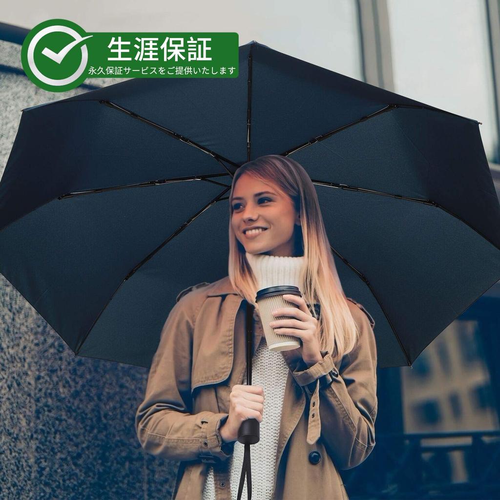 Prezon Folding Automatic One Various Typhoon Rainy Season Super Water Foldable High Strength Glass Big For Both Sunny and Rainy Comes with Storage