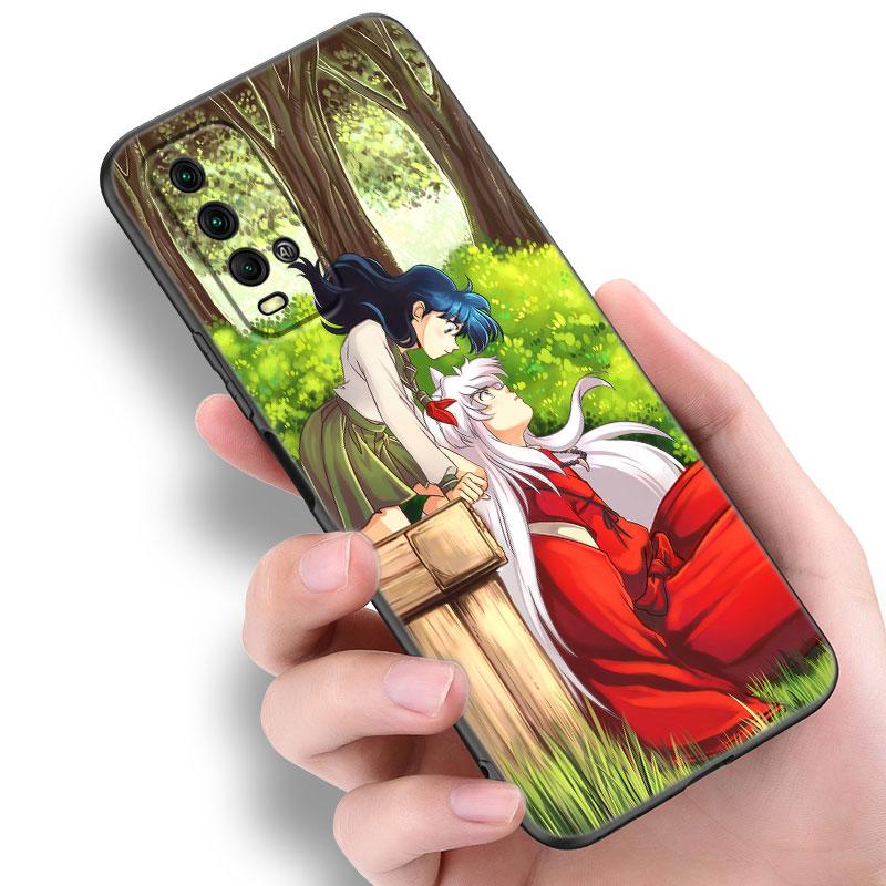 Inuyasha Sesshomaru Anime Phone Case For Xiaomi Redmi Note 5 6 9T K20 K40 K50 Pro 7A 8A 9A 9C 9i 10A 10C A1 S2 TPU Black Cover