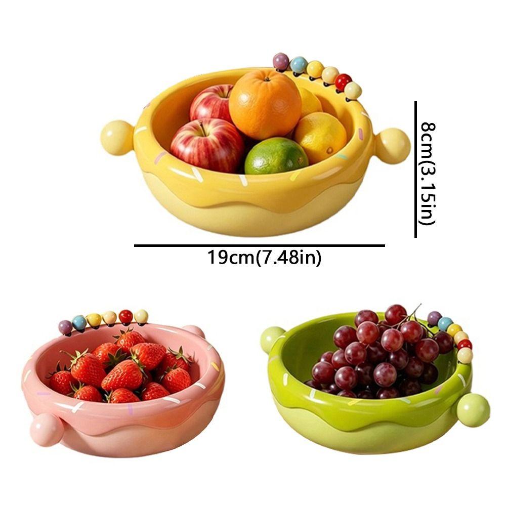 Plastic Fruit Serveerschaal Grote Capaciteit Snack Opbergbakje Woonkamer